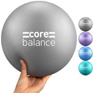 Balance Small Pilates Ball   20cm to 23cm   Soft Yoga Stability Toning Ball   Non Slip   Grey