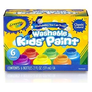 Crayola 6 Washable Kids Paint - Multi