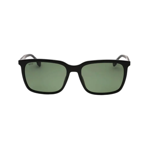 Men's Hugo Boss Green Polarized Lens Black Sunglasses - Size: ONE size