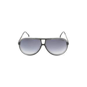Men's Carrera Grey Shaded Lens White Detail Black Sunglasses - Size: ONE size Men's Carrera Grey Shaded Lens White Detail Black Sunglasses - Size: ONE size