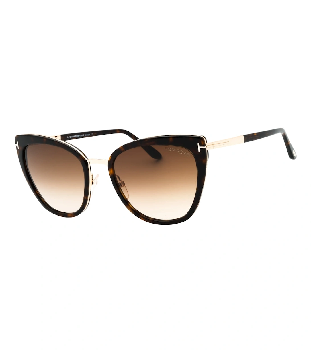Women's Tom Ford Simona Shiny Dark Havana Sunglasses - Size: ONE size