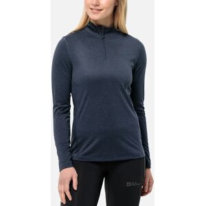 Women's Jack Wolfskin Womens Sky Thermal Half Zip Baselayer Fleece - Navy - Size: 14 Women's Jack Wolfskin Womens Sky Thermal Half Zip Baselayer Fleece - Navy - Size: 14