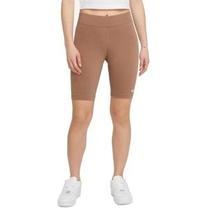 Women's Nike Essential Bike Shorts Brown Leggings - Size: 8 Women's Nike Essential Bike Shorts Brown Leggings - Size: 8