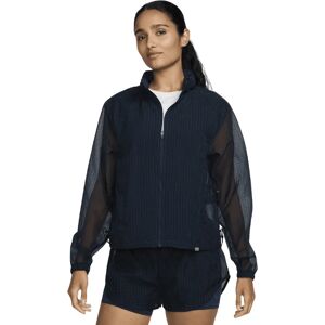 Women's Nike Running Division Navy Blue Lightweight Jacket - Black - Size: 12 Women's Nike Running Division Navy Blue Lightweight Jacket - Black - Size: 12