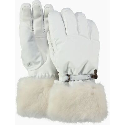 Women's Barts Womens Empire Waterproof Faux Fur Skiing Gloves - White - Size: M Women's Barts Womens Empire Waterproof Faux Fur Skiing Gloves - White - Size: M