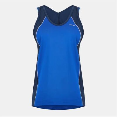 Head Women's Talia V-Neck Sleeveless Tank - Blue - Size: 10 s Head Women's Talia V-Neck Sleeveless Tank - Blue - Size: 10 s