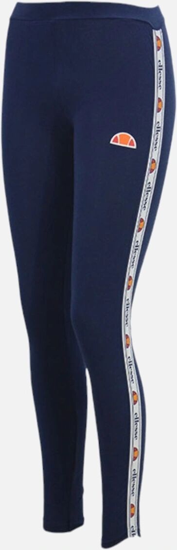Women's ELLESSE Womens Leggings Ladies Workout Gym Stretch Yoga Tape Panel Sportswear - Navy - Size: 8/None