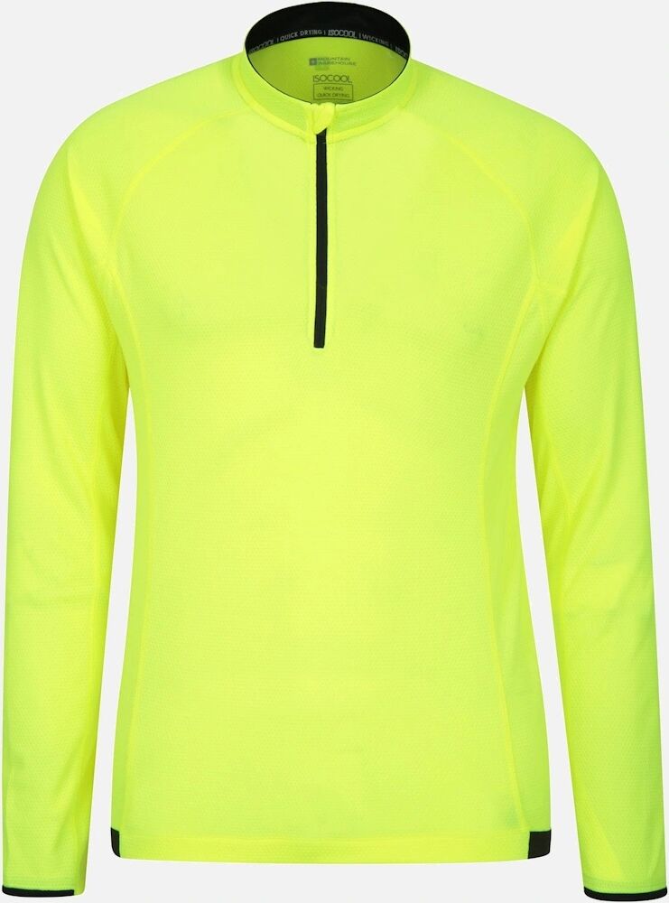 Men's Mountain Warehouse Mens Cycle Long-Sleeved Top - Yellow - Size: XS