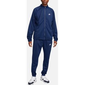 Men's Nike Club Mens Poly-Knit Tracksuits Relaxed Fit Gym Dri Fit Polyester Tracksuit - Navy - Size: M
