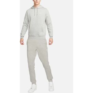 Men's NIKE Club Mens Fleece Tracksuit Winter Pullover Sportswear Grey - Size: 36