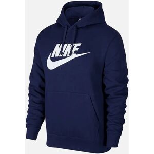 Men's Nike Mens Fleece Hoodie Pullover Sportswear Club Graphic - Navy - Size: 40