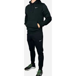 Men's NIKE Club Mens Fleece Hoodie Joggers Winter Pullover Sportswear Black - Size: 42