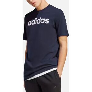 Men's Adidas Essentials Mens T Shirts Crew Neck Single Jersey Linear Embroidered Logo - Navy - Size: 38 Men's Adidas Essentials Mens T Shirts Crew Neck Single Jersey Linear Embroidered Logo - Navy - Size: 38