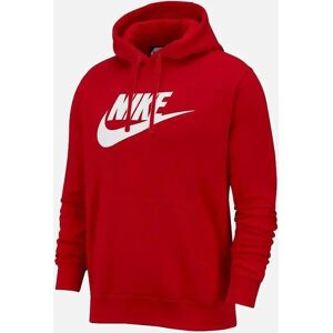 Men's Nike Mens Fleece Hoodie Pullover Sportswear Club Graphic - Red - Size: 40 Men's Nike Mens Fleece Hoodie Pullover Sportswear Club Graphic - Red - Size: 40