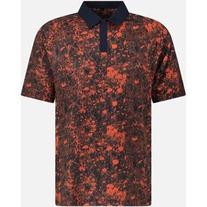 Adidas Mesh Print Golf Polo Shirt in Navy and Red - Size: 10/8/36 Adidas Mesh Print Golf Polo Shirt in Navy and Red - Size: 10/8/36