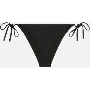 Calvin Klein Women's Swimwear Intense Power String Side Tie Cheeky Bikini Bottoms, Black - Size: S