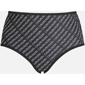 Calvin Klein Women's High Waist Swim Bikini, Core Diagonal Logo - Size: S