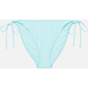 Calvin Klein Women's CK One Side Tie Swimwear Bikini Bottom, Soft Turquoise - Blue - Size: 14