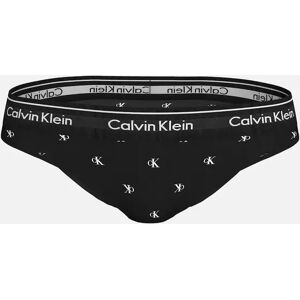 Calvin Klein Women's Women Diamond Logo Print Bikini Brief, Black - Size: S