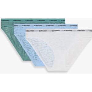 Women's Calvin Klein BIKINI 3 PACK Womens Bikini Multicoloured - Size: LARGE