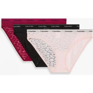 Women's Calvin Klein BIKINI 3 PACK Womens Bikini Multicoloured - Size: LARGE