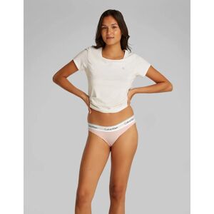 Women's Calvin Klein ICON Cotton Modal Womens Bikini Briefs Womens Buff Pink - Size: SMALL