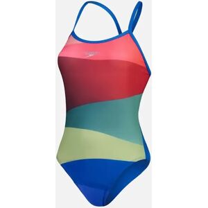 Women's Speedo Womens/Ladies Placement One Piece Swimsuit - Red Green - Size: 38 in Women's Speedo Womens/Ladies Placement One Piece Swimsuit - Red Green - Size: 38 in