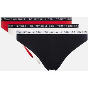 Tommy Hilfiger Women's 3-Pack Logo Waistband Bikini Briefs, Red/White/Navy - Black - Size: 16 Tommy Hilfiger Women's 3-Pack Logo Waistband Bikini Briefs, Red/White/Navy - Black - Size: 16