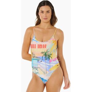 Ripcurl Women's Rip Curl Womens Hotel Malibu Cheeky 1 Piece Swimsuit - Multi - Size: XS Ripcurl Women's Rip Curl Womens Hotel Malibu Cheeky 1 Piece Swimsuit - Multi - Size: XS