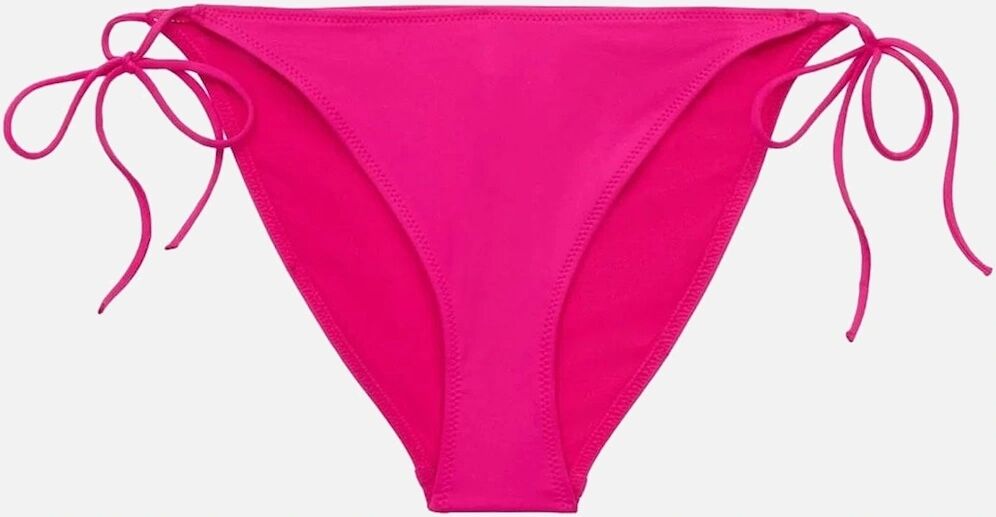 Calvin Klein Women's String Side Tie Bikini Bottom, CK One, Royal Pink - Size: XL