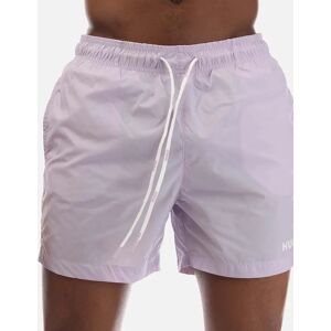 Hugo Boss Men's Haiti Contrast Logo Swim Shorts - Purple - Size: S