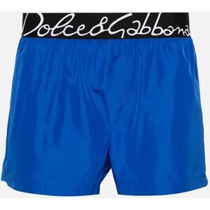 Men's Dolce & Gabbana Script Logo Swim Shorts in Blue - Size: XXL 7