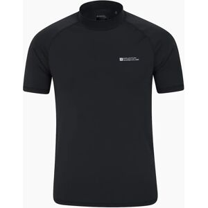 Men's Mountain Warehouse Mens UV Protection Rash Guard - Black - Size: 42 Men's Mountain Warehouse Mens UV Protection Rash Guard - Black - Size: 42