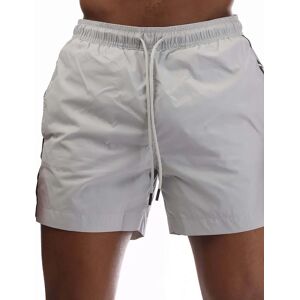 Hugo Boss Men's Fab Logo Tape Swim Shorts - Grey - Size: 37/36/32 Hugo Boss Men's Fab Logo Tape Swim Shorts - Grey - Size: 37/36/32