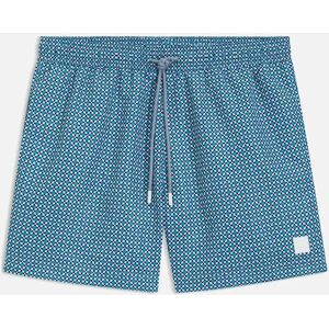 Hugo Boss Men's Vibe Printed Logo Swim Shorts - Blue - Size: 32/30/31 Hugo Boss Men's Vibe Printed Logo Swim Shorts - Blue - Size: 32/30/31
