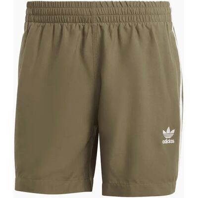 Adidas Originals Mens Adicolor 3-Stripes Swim Shorts - Khaki - Size M - Swim Shorts Adidas Originals Mens Adicolor 3-Stripes Swim Shorts - Khaki - Size M - Swim Shorts