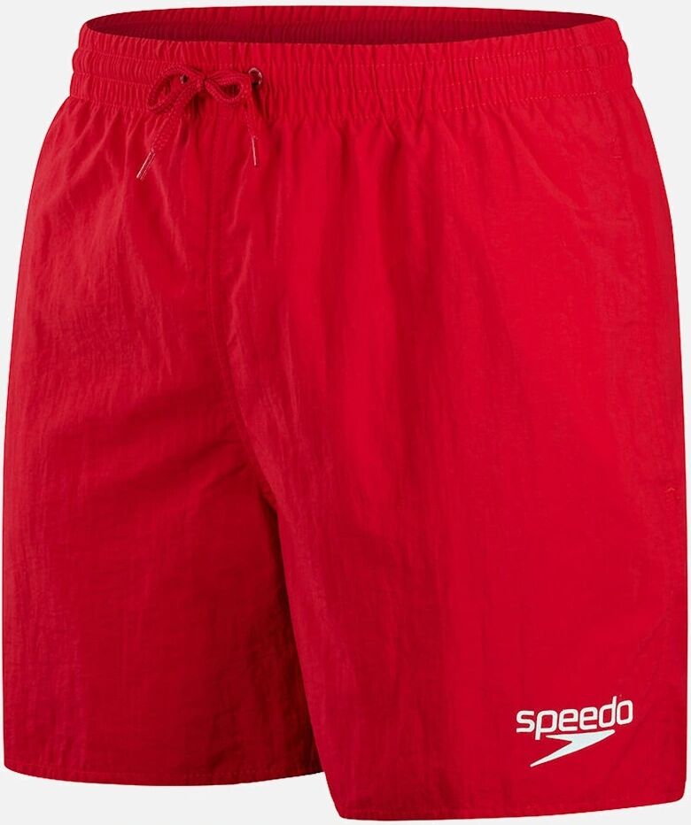 Men's Speedo Mens Essential 16 Swim Shorts - Red - Size: 32/30/31