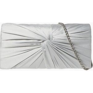 Women's Dorothy Perkins Beauty Satin Twisted Clutch Bag - Silver - Size: ONE size Women's Dorothy Perkins Beauty Satin Twisted Clutch Bag - Silver - Size: ONE size
