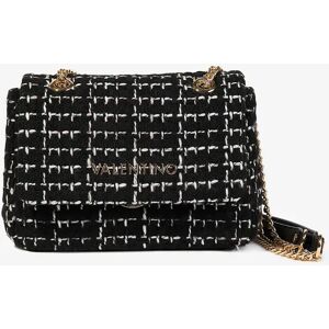 Girl's Valentino Tweed Flap Bag in Black (18.5cm) - Size: ONE size, Girl's Valentino Tweed Flap Bag in Black (18.5cm) - Size: ONE size,