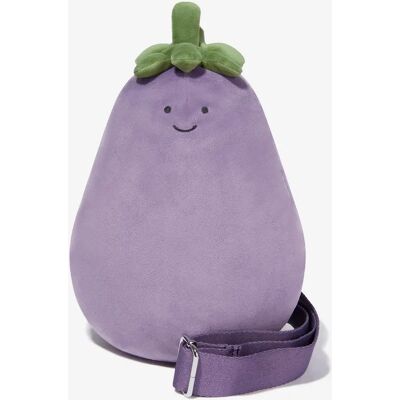 Girl's Jellycat Amuseables Aubergine Belt Bag in Purple (27cm) - Size: ONE size, Girl's Jellycat Amuseables Aubergine Belt Bag in Purple (27cm) - Size: ONE size,