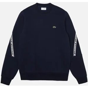 Lacoste Tape Sleeve Crew Sweat SH9884 - Navy - Black - Size: SMALL