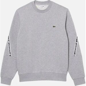 Lacoste Tape Sleeve Crew Sweat SH9884 - Silver Chine - Grey - Size: MEDIUM