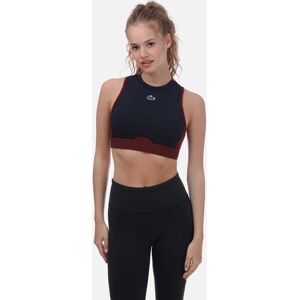 Lacoste Womenss Sport Stretch Sports Bra - Navy - Support Medium Lacoste Womenss Sport Stretch Sports Bra - Navy - Support Medium