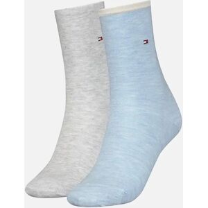 Tommy Hilfiger Women's 2-Pack Classic Embroidered Logo Women's Socks, Light Blue Melange - Grey - Size: 6/6.5/7/7.5/8/8.5/9 Tommy Hilfiger Women's 2-Pack Classic Embroidered Logo Women's Socks, Light Blue Melange - Grey - Size: 6/6.5/7/7.5/8/8.5/9