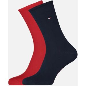 Tommy Hilfiger Women's 2-Pack Classic Embroidered Logo Women's Socks, Navy/Red - Black - Size: EUR 35-38 Tommy Hilfiger Women's 2-Pack Classic Embroidered Logo Women's Socks, Navy/Red - Black - Size: EUR 35-38