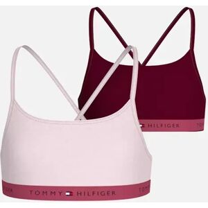 Tommy Hilfiger Girl's Girls 2-Pack Heritage Logo Strappy Bralette Set, Light Pink / Deep Rouge - Size: 10 years/11 years/12 years Tommy Hilfiger Girl's Girls 2-Pack Heritage Logo Strappy Bralette Set, Light Pink / Deep Rouge - Size: 10 years/11 years/12 years