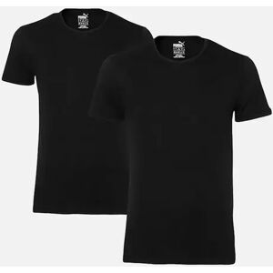 Puma Men's 2-Pack Crew-Neck T-Shirts, Black - Black/Black - Size: 42 Puma Men's 2-Pack Crew-Neck T-Shirts, Black - Black/Black - Size: 42