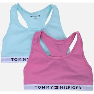 Tommy Hilfiger Girl's Girls 2 Pack Original Cotton Bralette, Rose Tea/Aqua Glow - Pink - Size: 10 years/11 years/12 years Tommy Hilfiger Girl's Girls 2 Pack Original Cotton Bralette, Rose Tea/Aqua Glow - Pink - Size: 10 years/11 years/12 years