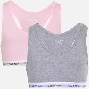Calvin Klein Girl's Girls 2 Pack Modern Cotton Bralette, Pink/Grey - Size: 10 years/11 years/12 years Calvin Klein Girl's Girls 2 Pack Modern Cotton Bralette, Pink/Grey - Size: 10 years/11 years/12 years