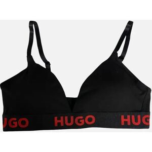 Hugo Boss Women's Sporty Logo Triangle Bra, Black/red - Size: S Hugo Boss Women's Sporty Logo Triangle Bra, Black/red - Size: S